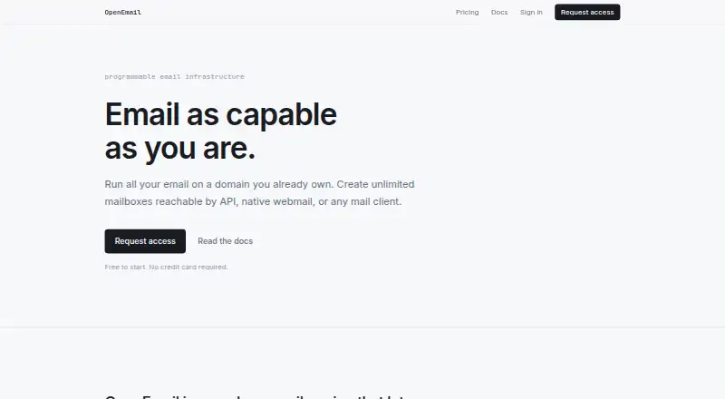 OpenEmail screenshot