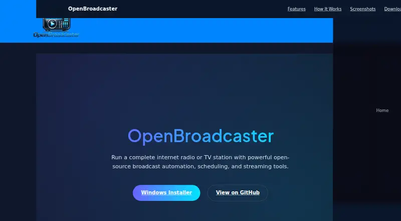 OpenBroadcaster screenshot