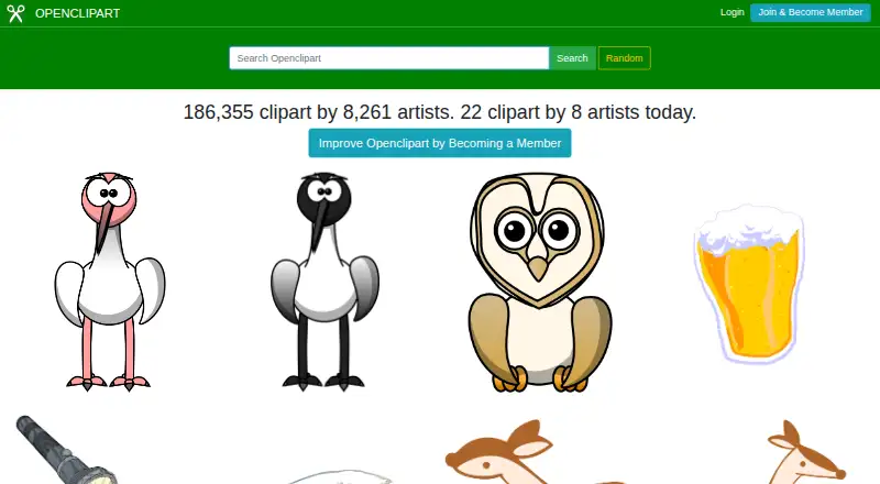 Openclipart screenshot