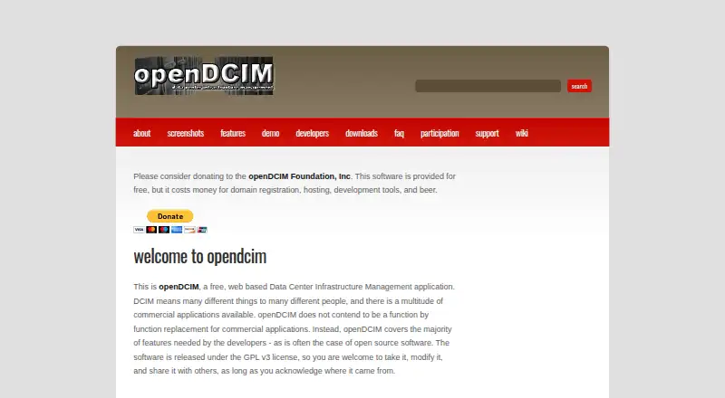 openDCIM screenshot