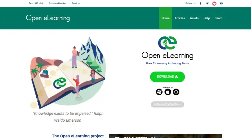 Open eLearning screenshot