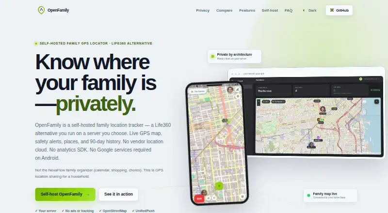 OpenFamily screenshot