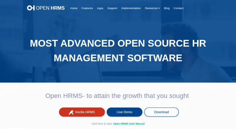 OpenHRMS screenshot