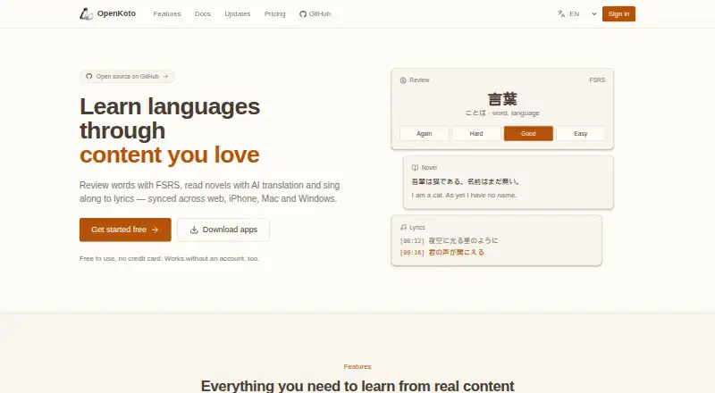 OpenKoto screenshot