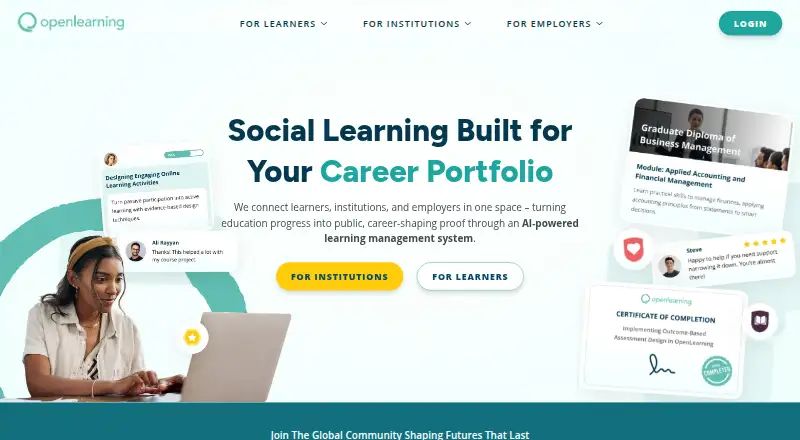OpenLearning screenshot