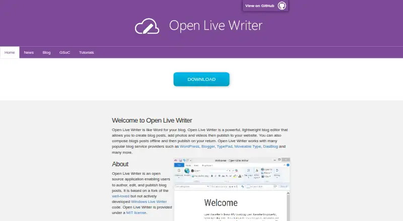 Open Live Writer screenshot
