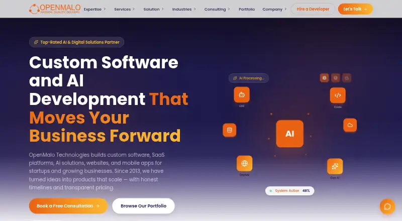 OpenMalo Property Listing Platform screenshot