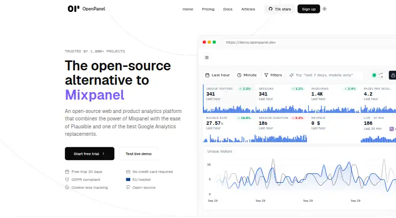 OpenPanel screenshot