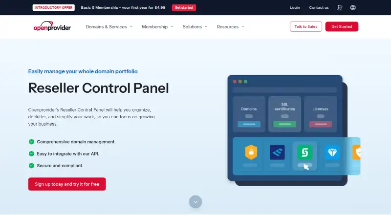 Openprovider screenshot