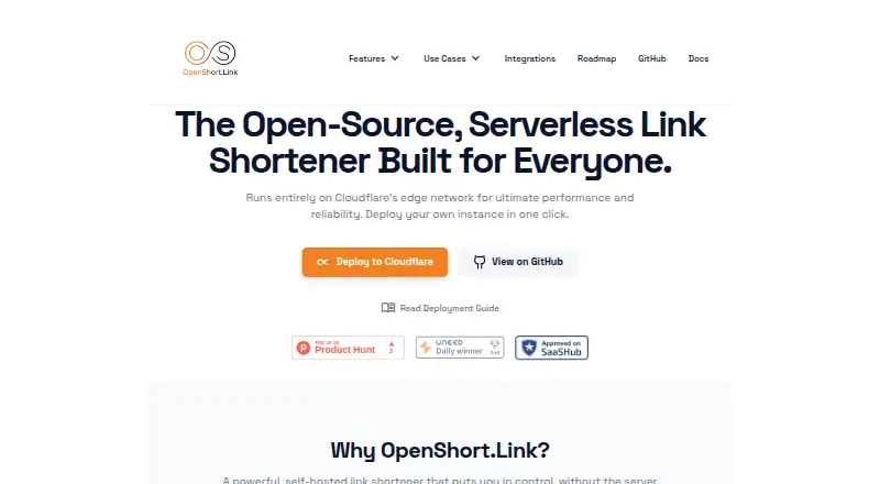 OpenShort.Link screenshot
