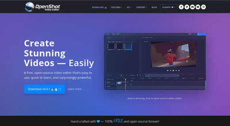 OpenShot screenshot