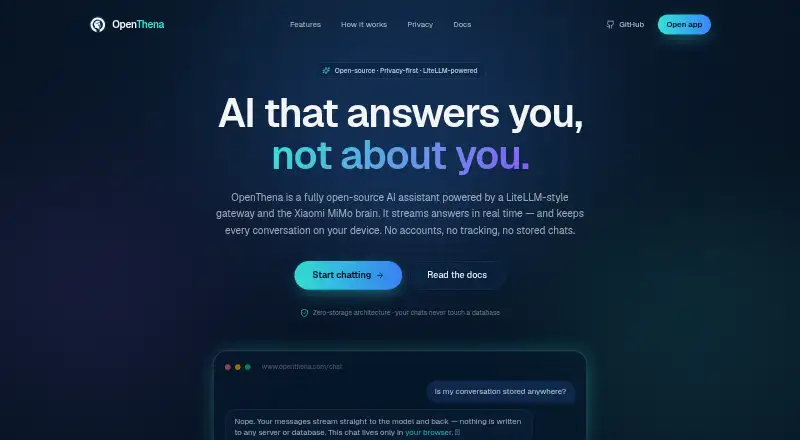 OpenThena screenshot