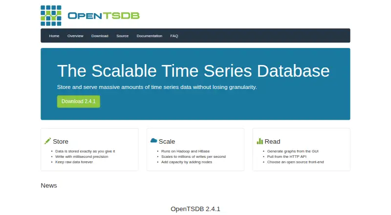 OpenTSDB screenshot