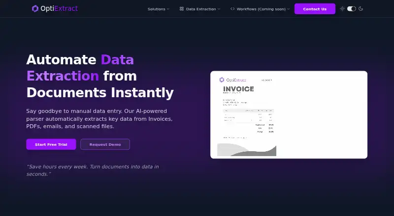 OptiExtract screenshot
