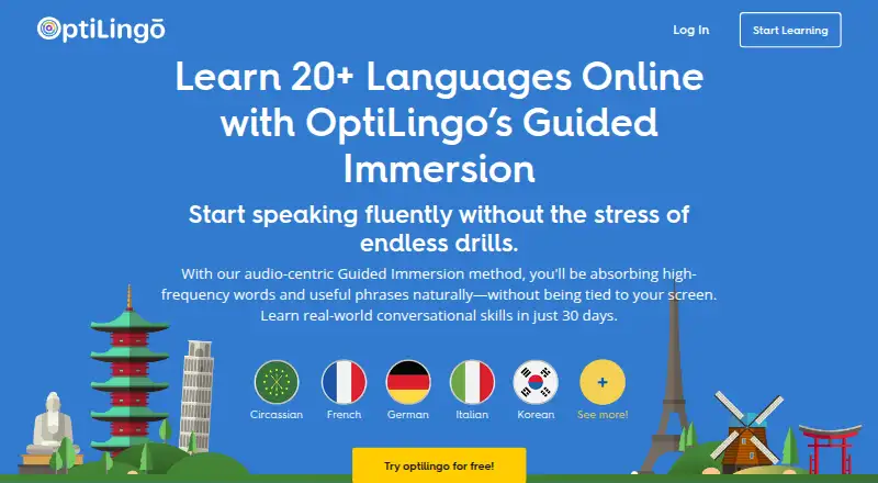 OptiLingo screenshot