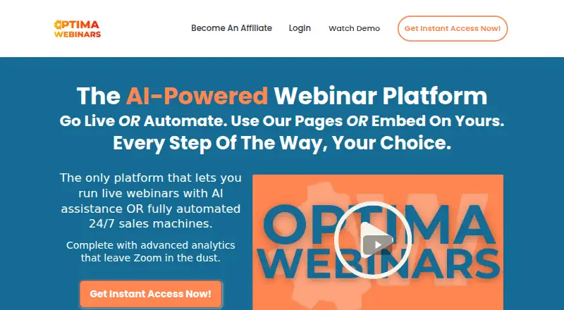OptimaWebinars screenshot