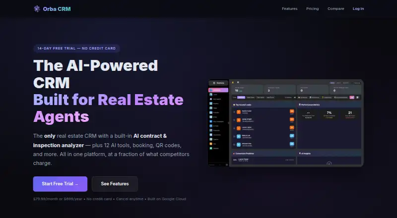Orba CRM screenshot