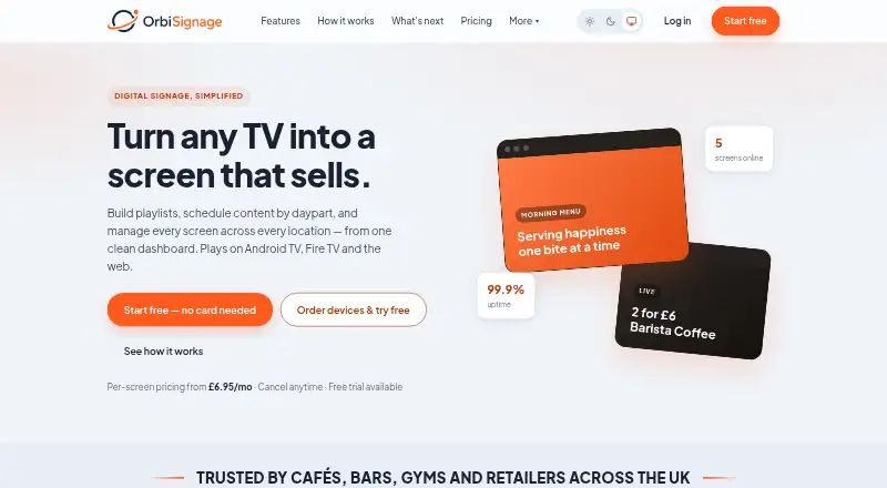 OrbiSignage screenshot