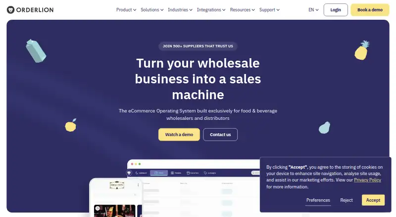Orderlion screenshot