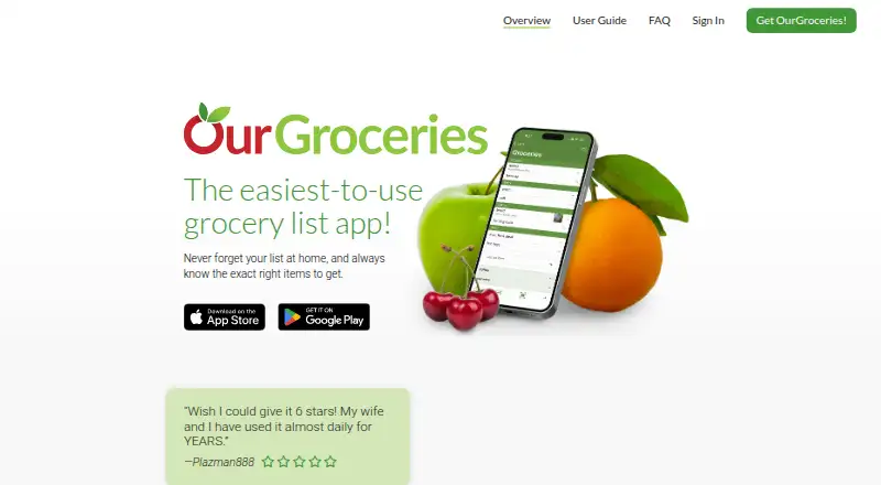OurGroceries screenshot