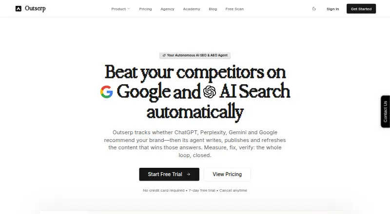 Outserp screenshot