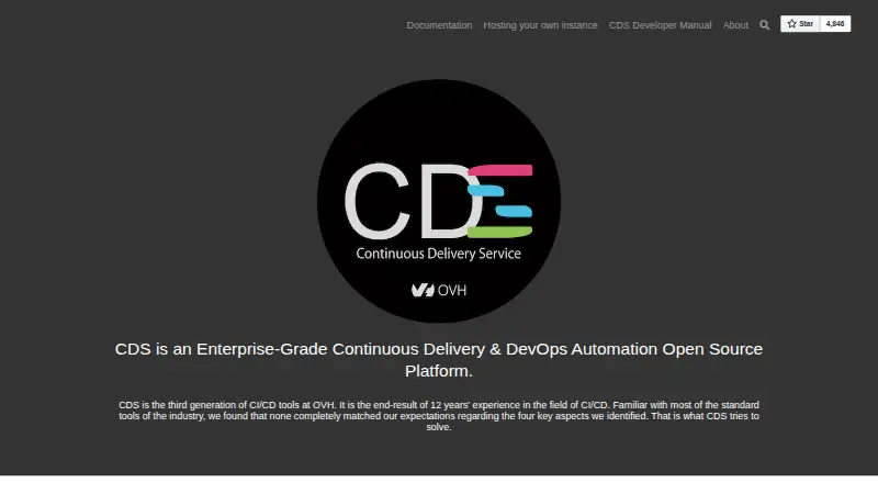 CDS (Continuous Delivery Service) screenshot