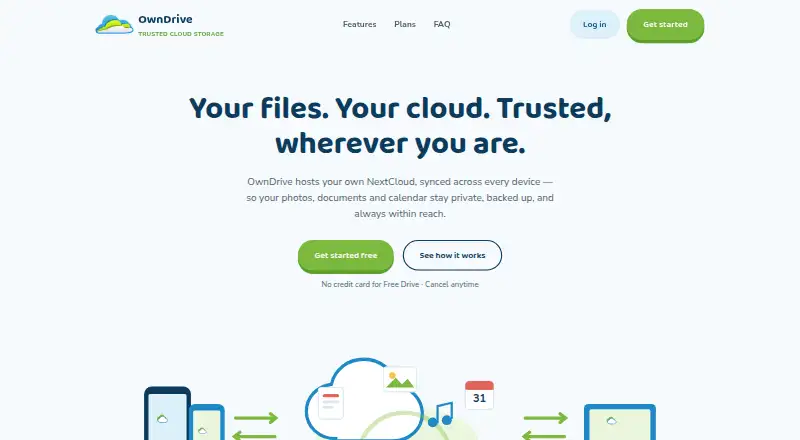 OwnDrive screenshot