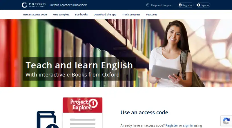 Oxford Learner’s Bookshelf screenshot