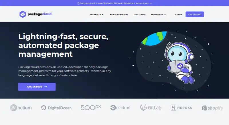 Packagecloud screenshot
