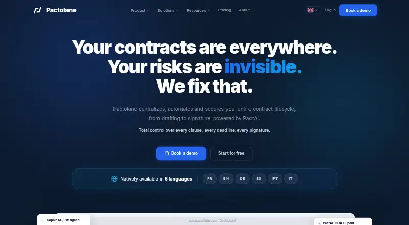 Pactolane screenshot
