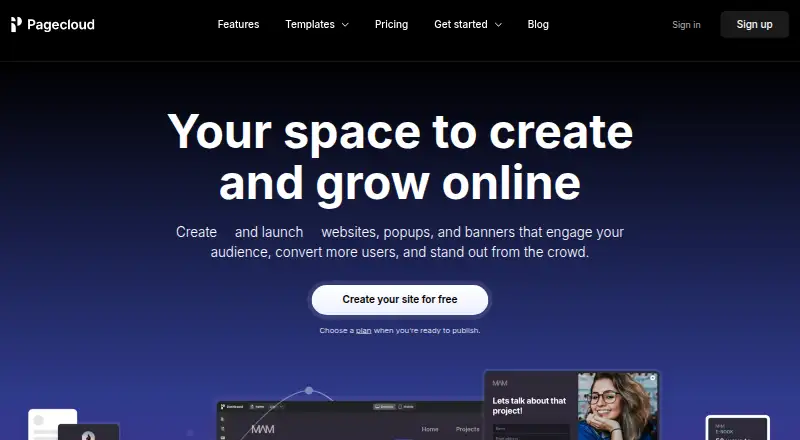 PageCloud screenshot