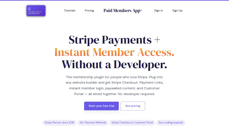 Paid Members App screenshot