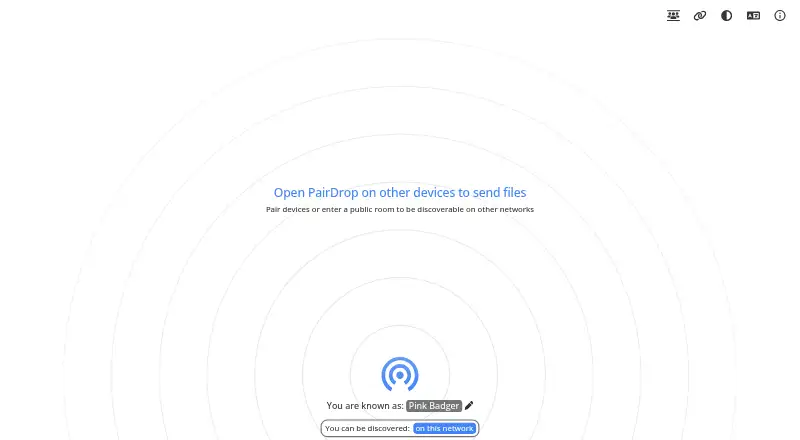 PairDrop screenshot