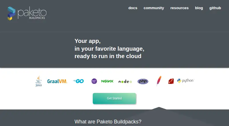 Paketo Buildpacks screenshot