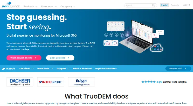TrueDEM screenshot