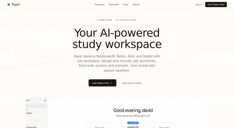 Paper screenshot
