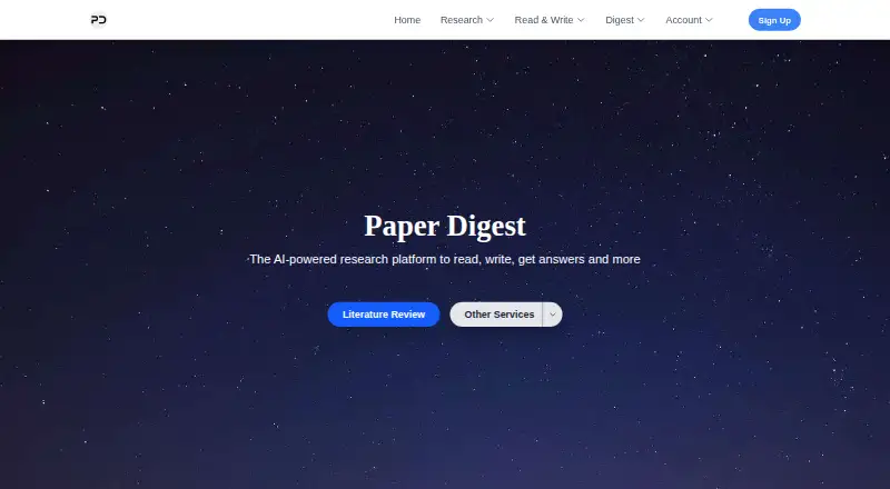 Paper Digest screenshot