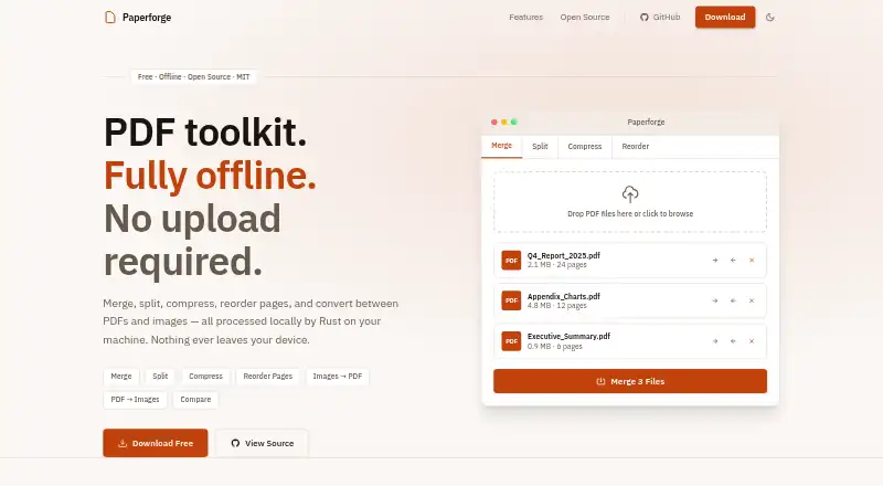 Paperforge screenshot