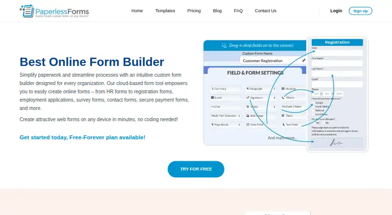 Paperless Forms screenshot