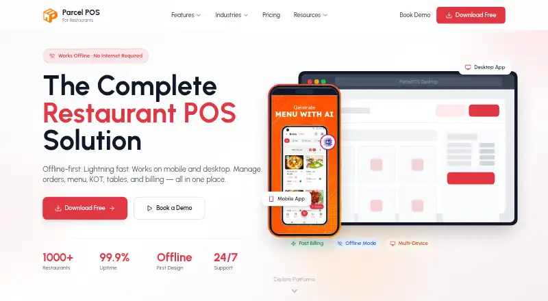 ParcelPOS screenshot