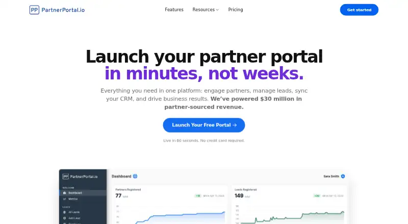 PartnerPortal.io screenshot