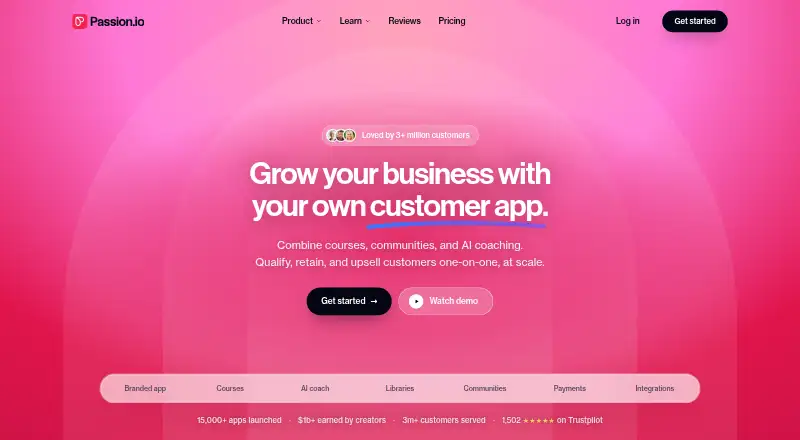 Passion.io screenshot