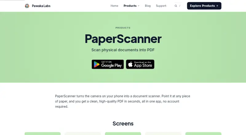 PaperScanner screenshot