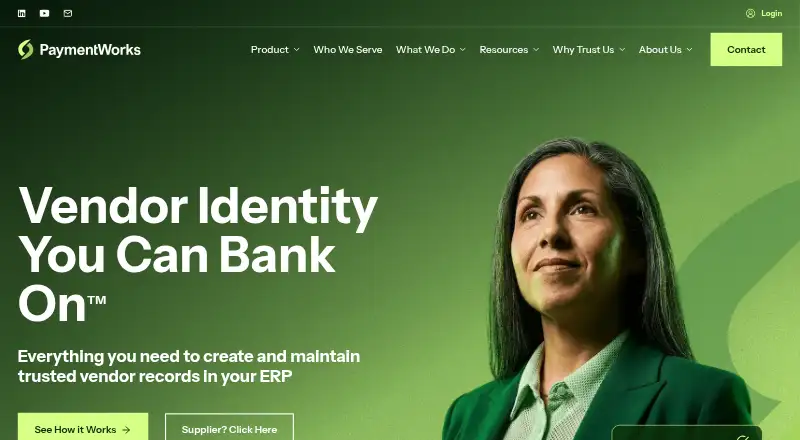 PaymentWorks screenshot