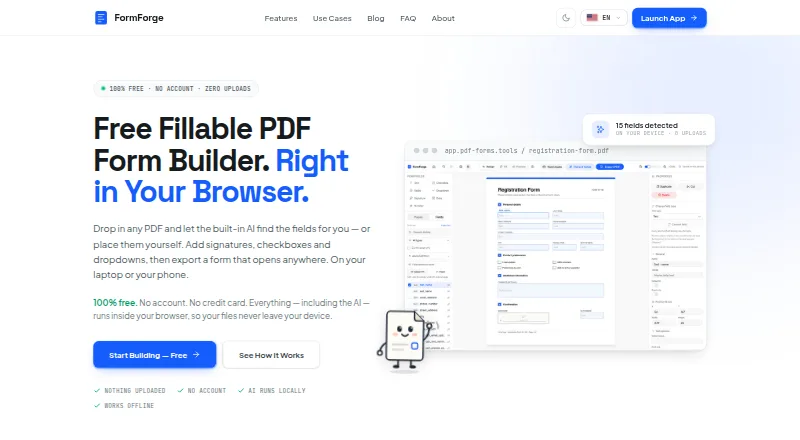 FormForge screenshot