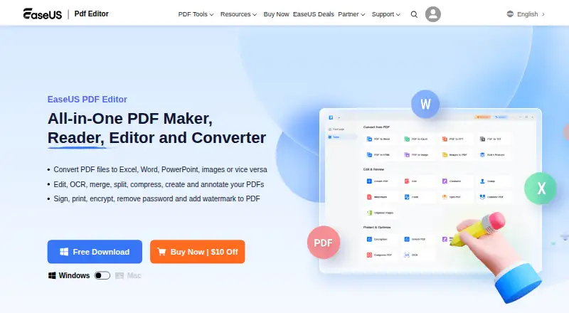 EaseUS PDF Editor screenshot
