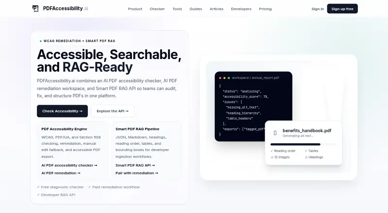 PDFAccessibility.ai screenshot