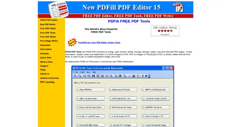 PDFill PDF Tools screenshot