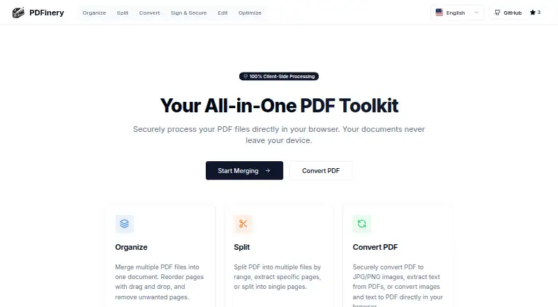 PDFinery screenshot