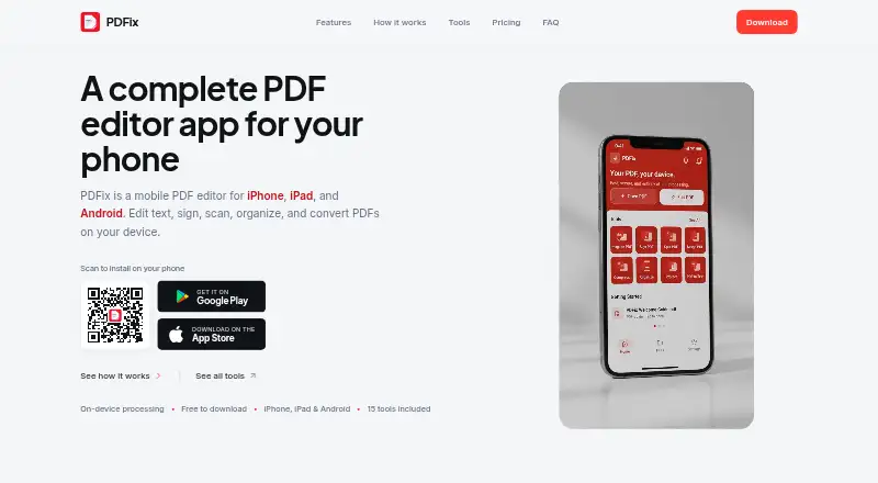 PDFix screenshot